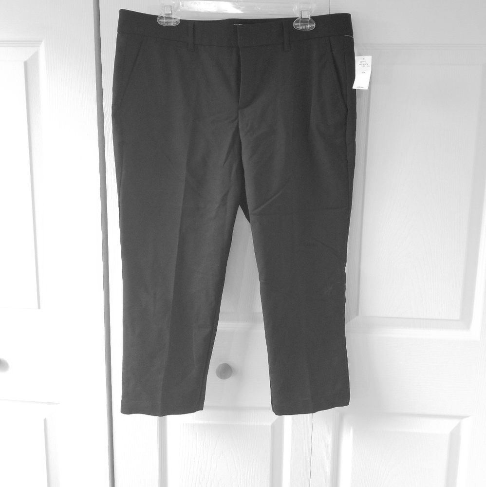Black, crop trousers, nwt